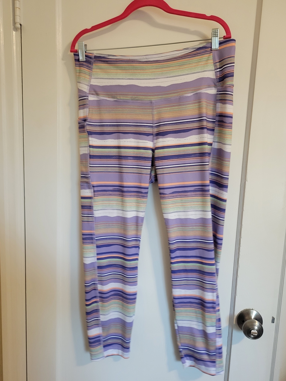 Women's Columbia Multi Color Striped Leggings Size XL